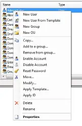 Main Context Menu