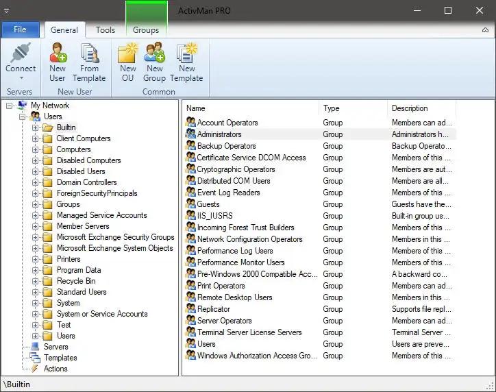ActivMan Main Window